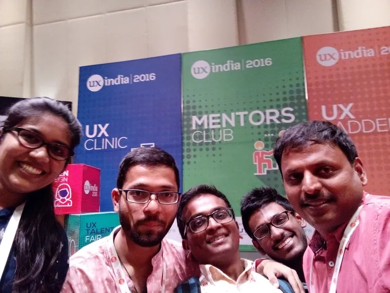 With the team at UX India 2016
